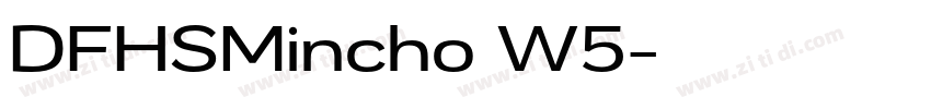 DFHSMincho W5字体转换